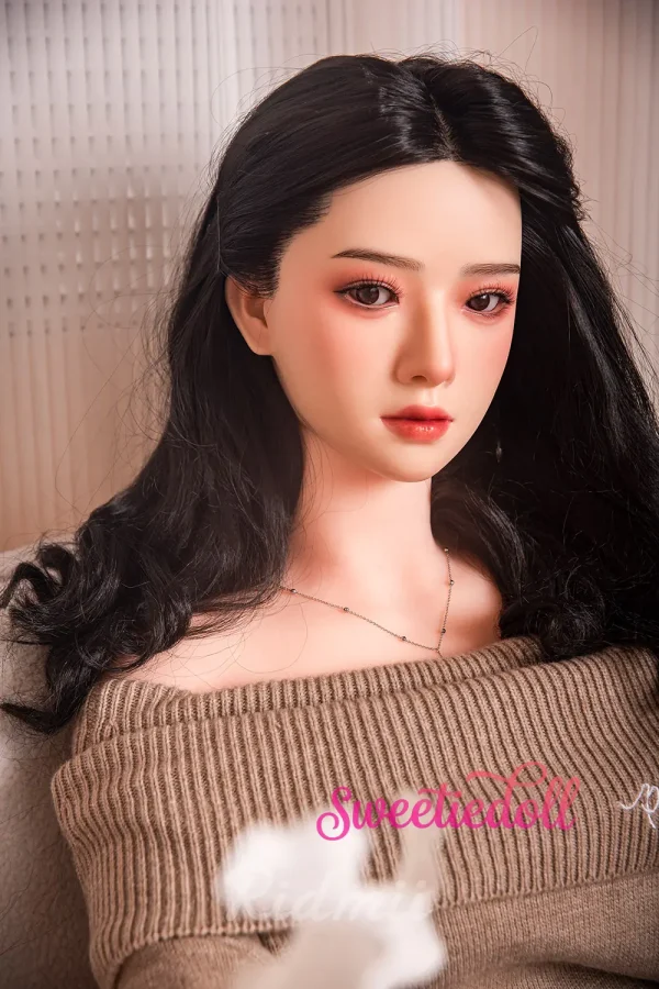 163cm (5'4") Silicone Head TPE Sex Doll Curvy — Muncey | Implanted Hair