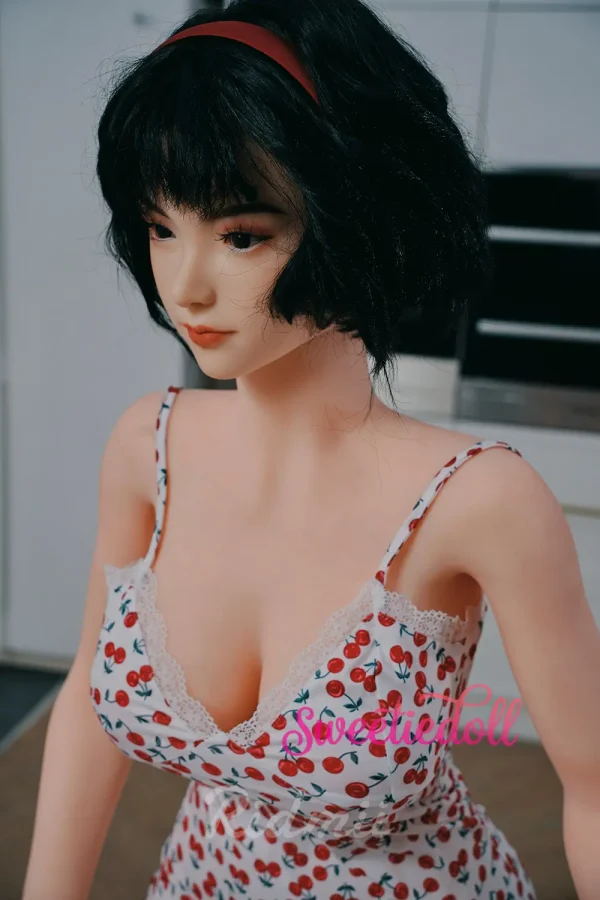 163cm (5ft 4) Silicone Head TPE Sex Doll Curvy — Phaedra | Cherry Print Lingerie