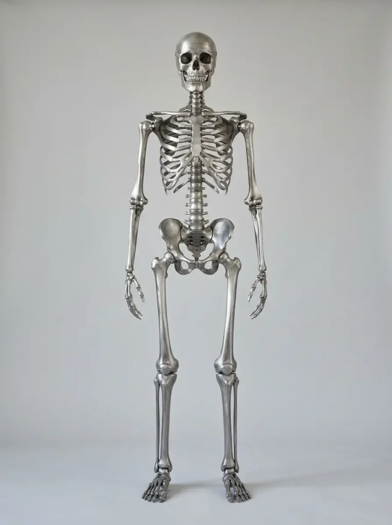 sex-doll-internal-steel-skeleton Internal steel skeleton frame with ball joints that supports a sex doll's shape and poses