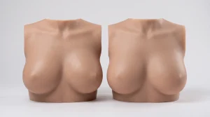 Two doll torsos for customization, side by side, on a white background.